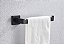 Kit Acessórios Para Banheiro Preto Luxo Inox Toalhas Papel - Imagem 6