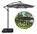 Ombrelone Guarda Sol Praia Jardim Lateral 3m Grafit Com Base - Imagem 1