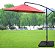 Ombrelone Guarda Sol Praia Jardim Lateral 3m Laranja C/ Base - Imagem 2