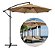 Ombrelone Com Led Guarda Sol De Praia Jardim Lateral 3m - Imagem 1