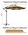 Ombrelone Com Led Guarda Sol De Praia Jardim Lateral 3m - Imagem 4