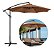 Ombrelone Com Led Guarda Sol De Praia Jardim Lateral 3m - Imagem 1