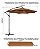 Ombrelone Com Led Guarda Sol De Praia Jardim Lateral 3m - Imagem 4