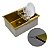 Cuba Pia Gourmet Inox Dourada Nano Quadrada Cozinha 50x45 - Imagem 3