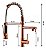 Pia Inox Cuba Gourmet Rose Nano Quadrada Cozinha Luxo 50x45  + Torneira monocomando luxo - Imagem 10