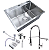 Cuba Gourmet Pia Prata Inox 60x45 + Torneira monocomando - Imagem 1