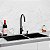 Cuba Dupla Inox Preta Inox 75x41 + Torneira monocomando luxo - Imagem 2
