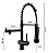 Cuba Dupla Inox Preta Inox 75x41 + Torneira monocomando luxo - Imagem 10