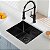 Cuba Gourmet Pia Preta Inox 50x45 + Torneira monocomando - Imagem 7