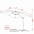 Ombrelone Roman Guarda Sol 2,70m Jardim Premium Suspenso - Imagem 8