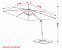 Ombrelone Roman Guarda Sol 2,70m Jardim Premium Suspenso - Imagem 7