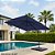 Ombrelone Roman Guarda Sol 2,70m Jardim Premium Suspenso - Imagem 2