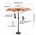 Ombrelone Guarda Sol Central 2,30 Metros Com Base Jardim - Imagem 3