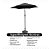 Ombrelone Guarda Sol Central 2,30 Metros Com Base Jardim - Imagem 4