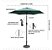 Ombrelone Guarda Sol Central 2,30 Metros Com Base Jardim - Imagem 2