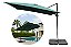 Guarda Sol Roman Jardim Piscina Ombrelone 2,70m Com Base 60l - Imagem 1