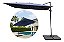 Guarda Sol Roman Jardim Piscina Ombrelone 2,70m Com Base 60l - Imagem 1