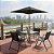 Conjunto Guarda Sol Ombrelone Mesa 4 Cadeiras Piscina Jardim - Imagem 2