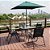 Conjunto Guarda Sol Ombrelone Mesa 4 Cadeiras Piscina Jardim - Imagem 2