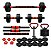 Kit Halteres 6 Em 1 Até 40kg Ajustável Halteres Kettlebell - Imagem 1