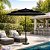 Kit Ombrelone 2,70m 3 Camadas Jardim Piscina Com Base 12kg Cinza Escuro - Imagem 4