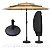 Kit Ombrelone 2,70m 3 Camadas com Base 12kg e Capa Bege Jardim Piscina - Imagem 1