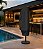 Kit Ombrelone 2,70m 3 camadas Cinza Escuro com Base 12kg e Capa Jardim Piscina - Imagem 6