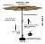 Kit Guarda Sol Ombrelone 3m com Base 12kg Jardim Piscina Bege - Imagem 2