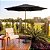 Kit Guarda Sol Ombrelone 3m com Base 12kg Jardim Piscina Cinza Escuro - Imagem 4