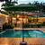 Kit Guarda Sol Ombrelone 3m com Base 12kg Jardim Piscina Verde Escuro - Imagem 4