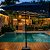 Kit Guarda Sol Ombrelone 3m com Base 12kg Jardim Piscina Azul Escuro - Imagem 5