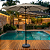 Kit Guarda Sol Ombrelone 3m com Base 12kg Jardim Piscina Cinza Escuro - Imagem 5