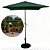 Ombrelone Guarda Sol 2m Quadrado Com Base Jardim Piscina Verde Escuro - Imagem 1