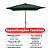 Ombrelone Guarda Sol 2m Quadrado Com Base Jardim Piscina Verde Escuro - Imagem 4