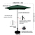Ombrelone Guarda Sol 2m Quadrado Com Base Jardim Piscina Verde Escuro - Imagem 2
