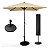 Kit Guarda Sol 2m com Base 12kg e Capa Protetora Jardim Piscina Bege - Imagem 1