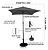 Kit Guarda Sol 2m com Base 12kg e Capa Protetora Jardim Piscina Bege - Imagem 2