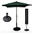 Kit Guarda Sol 2m com Base 12kg e Capa Protetora Jardim Piscina Verde Escuro - Imagem 1