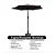 Ombrelone Central 2,30m com Base 12kg E Capa Jardim Piscina Bege - Imagem 4