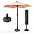 Ombrelone Central 2,30m com Base 12kg E Capa Jardim Piscina Bege - Imagem 1