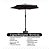 Ombrelone 2,30m Guarda Sol Com Mesa E Base Jardim Piscina Bege - Imagem 2