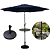 Ombrelone Guarda Sol 3 Metros com Mesa e Base 12Kg Azul Escuro - Imagem 1