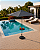 Ombrelone Guarda Sol 3 Metros com Mesa e Base 12Kg Cinza Escuro - Imagem 3