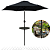 Ombrelone Central 2,30 Metros Jardim Piscina com Mesa Preto - Imagem 1