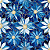 D1837 - Mosaico Flor Azul - Imagem 1