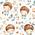 D1873 - Cute Safari Meninos - Imagem 1