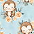 D1867 - Cute Safari Macaco - Imagem 1
