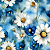 D2265 - Blue Meadow Flores no Azul - Imagem 1