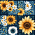 D2349- Sunflower Quadrado G - Imagem 1