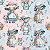 D2593 - Sunbonnet Pastel Bonecas e Sombras - Imagem 1